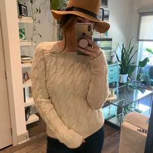 Fuzzy Cream Sweater